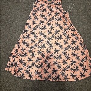 Pinkblush Pink and Black Palm Print Dress